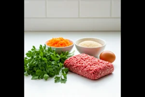 Ingredients for Kidney-Friendly Ground Beef Meatloaf