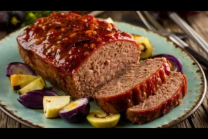 Sliced Kidney-Friendly Ground Beef Meatloaf