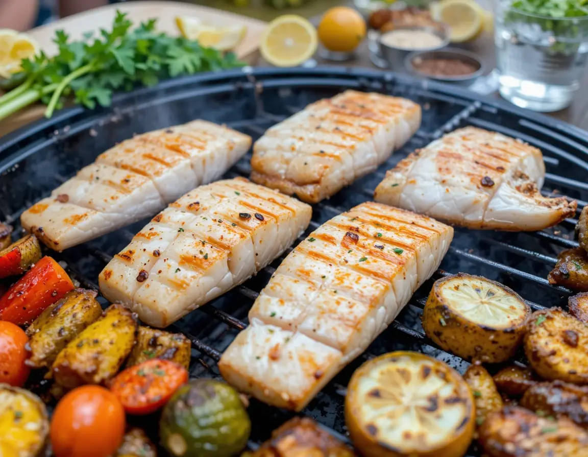 Making the Best Grilled Fish and Veggie Plate